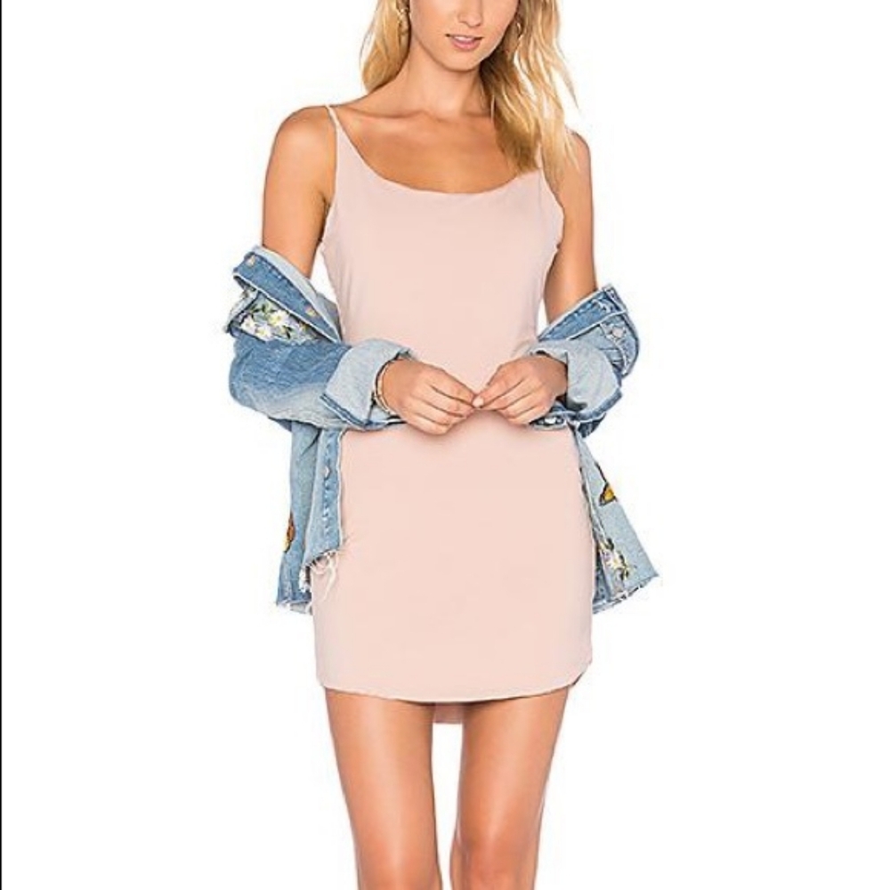 GORGEOUS Privacy Please 'Cassiar' Nude/Blush Mini Dress, Size M